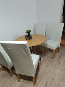 Predám 4 ks jedálenské stoličky kožené - 3