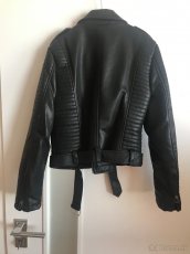 čierna kožená bunda - 3