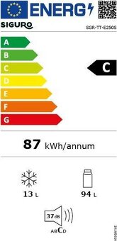 Chladnička SIGURO 94L + 13L - 3