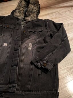 Oteplená rifľová bunda,v.158-176,v.M/L/XL,v.38/40 - 3