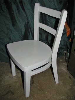 stará židle, stolček na kvety - 3