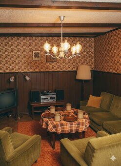 Predám hliníkový retro luster - 3