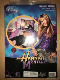 POSTEĽNÉ OBLIEČKY Hannah Montana + osuška + darček - 3