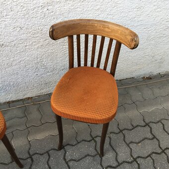 Legendarne retro Stolicky TON drevene 2ks - 3