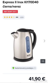 Rýchlovarná kanvica Tefal 1,7 l. - 3