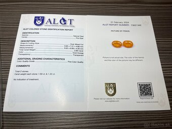 Ohnivé opály 2ks ALGT - 3