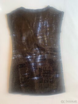 Detské šaty, flitrované, DKNY, 5 rokov, čierne - 3