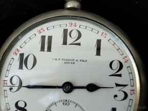 Stříbrné kapesní hodinky jeptišky s gravírovanou chaloupkou - 3