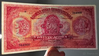 500 Kč 1929 séria E , neperforovaná aUNC - 3