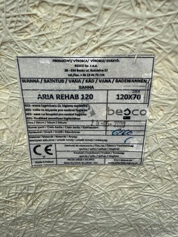 Vaňa 120x70 so sedacou plochou - 3