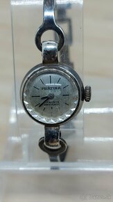Predám funkčné dámske strieborné hodinky Prätina 835 - 3