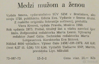Predám knihu A.P. Čechov - Medzi mužom a ženou, 1973 - 3
