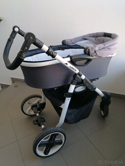Kočík Kunert Libero (3 v1) šedo-sivý + isofix do auta - 3