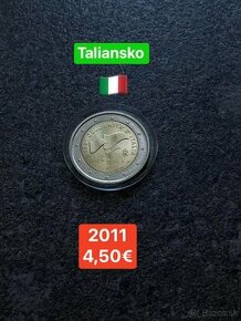 Euromince - pamätné dvojeurové mince Taliansko - 3