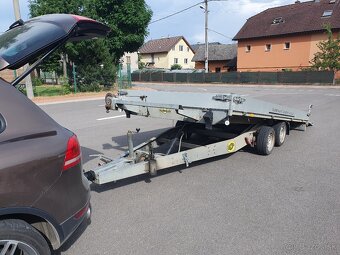 Prívesný dvojnapravový sklopný vozík Humbaur 3500 kg - 3