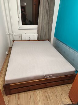 Drevená posteľ - manželská 200x170x45 - 3