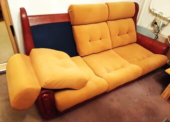 Sedačka koženkovo textilná - 3