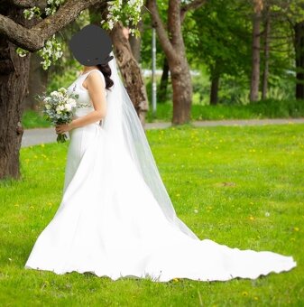 Jednoduché, elegantné svadobné šaty - 3