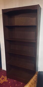 kniznica, drevo, v 184, s 86 , h 27 cm, bazar - 3