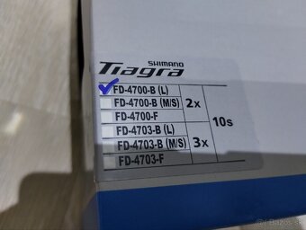 Presmykac Shimano Tiagra 2x10 - novy - 3