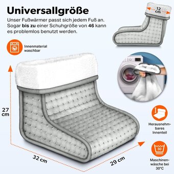 sinnlein® elektrický ohrievač nôh - 3