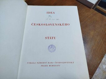 Idea Československého státu I. a II.--1936--Vydavatel: Národ - 3