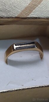 unisex prsten chirurgicka ocel pozlatena - 3