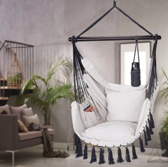 Závesné kreslo držiak vankúš taška 150kg - 3 farby - 3