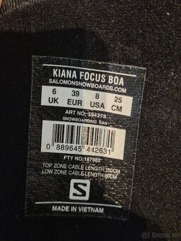 Dámske snowboardové boty 39 EU, 25 cm - 3