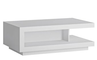 Konferenčný stolík Lyon, biely lesk - 3