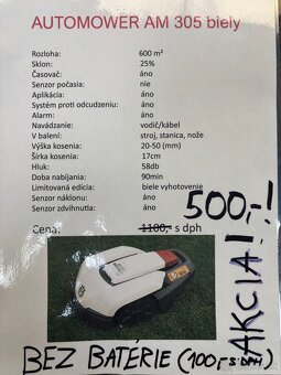 Robotická kosačka Husqvarna automower 305 - 3