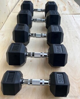 HEX jednoručné činky - šesťhranné, zn. MYGYM - 3