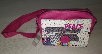 NOVÁ RIEKER Ružová crossbody kabelka s potiskom - 3