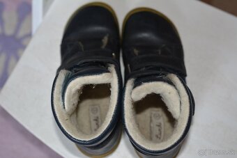 Lurchi Nik Nappa Navy zimné barefoot topánky č.31 - 3