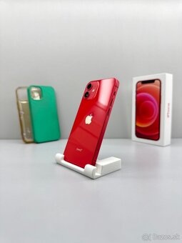 iPhone 12 MINI RED TOP STAV NOVÁ BATÉRIA 100% - 3