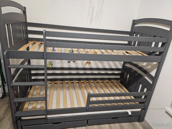 Poschodova postel siva - 3