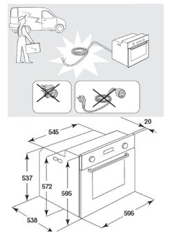 Vstavaná elektrická rúra Whirlpool AKZ560WH - 3