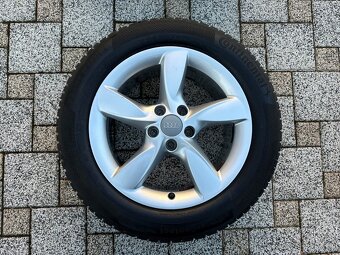 Hliníkové disky orig. Audi 5x112 R17 + Zimné pneumatiky - 3