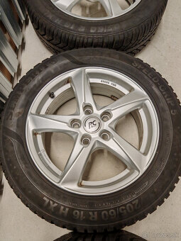 5x112 R16 6.5J ET48 + 205/60R16 Zimné - 3