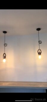 Predám moderné závesné lampy – set 3 kusy - 3