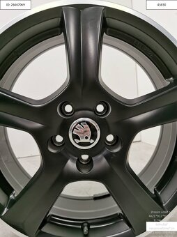 Alu disky Skoda Octavia,Superb,Kodiaq 5x112 R17 7J ET45 1200 - 3