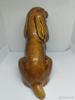 predám starú sošku psa kravsko v=16cm - 3