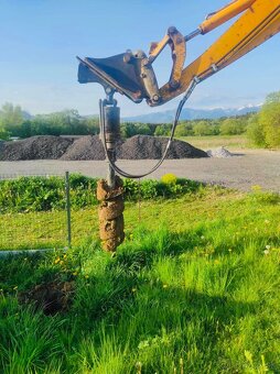 VŔTANIE DIER HYDRAULICKÝM VRTÁKOM - PLOTY, PILOTY, VRUTY - 3