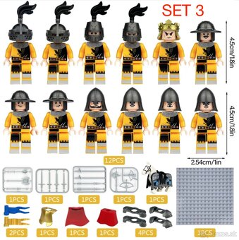 Figúrky Rytieri 5 - typ lego, nové, nehrané - 3