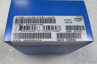 Procesor i7-4790K i7 4790k 4C/8T až 4.0 GHz - LGA 1150 - 3
