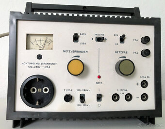 Nemecky prenosny regulovatelny zdroj AC aj DC - - 3