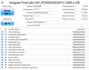 SSD M.2 NVME Seagate Firecuda 530 2TB - 3