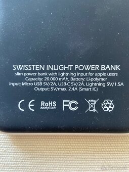 Powerbanka SWISSTEN 20000 mAh - 3