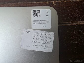 Apple MacBook Air 13 Early 2012 Core i-5 - 3