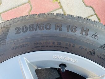 AL disky originál VW 5x112 R16 ET 43 so zimnými pneumatikami - 3